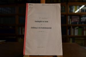 Grundbegriffe des Rechts und Einführung in die ...