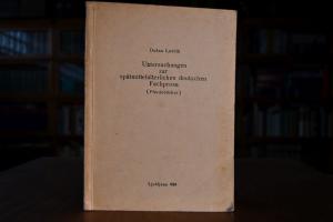 Untersuchungen zur spätmittelalterlichen deutsc...