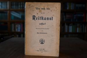 Was muß man von der Reitkunst wissen? Allgemein...