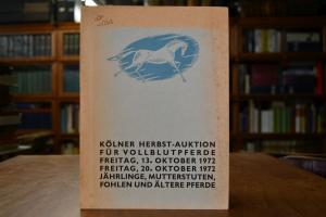 Kölner Herbst-Auktion für Vollblutpferde 1972.