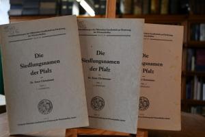 Die Siedlungsnamen der Pfalz Teil I, Liefeungen...