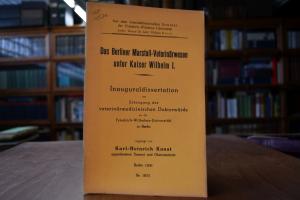 Das Berliner Marstall-Veterinärwesen unter Kais...