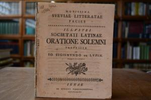 Novissima Sueviae Litteratae Facies.