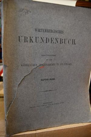 Württembergisches Urkundenbuch 11. Band apart.