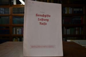 Genußgifte, Leistung, Rasse.