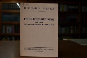 Fröhliches Register der paar philosophischen Wa...