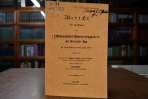 Bericht über die Tätigkeit des Nahrungsmittel-U...