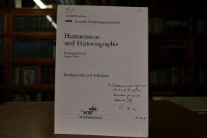 Humanismus und Geschichtsunterricht.