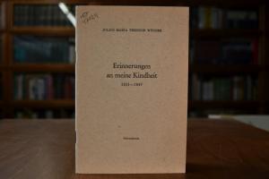 Erinnerungen an meine Kindheit 1831-1847.