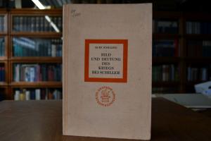 Bild und Deutung des Kriegs bei Schiller.