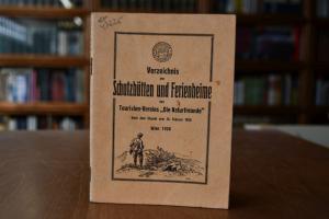 Verzeichnis der Schutzhütten und Ferienheime de...