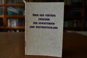 Über den Vertrag zwischen der Sowjetunion und W...