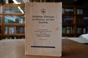 Geschichtliche Mitteilungen von Geislingen und ...
