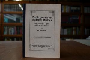 Die Programme der politischen Parteien und die ...