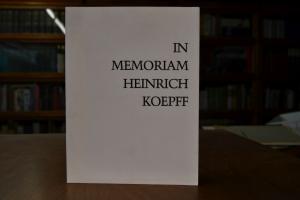 In Memoriam Heinrich Koepff.