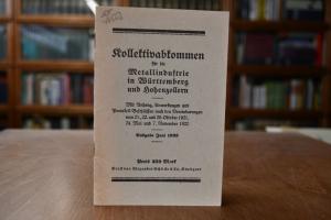 Kollektivabkommen für die Metallindustrie in Wü...