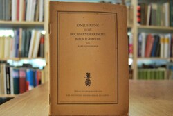 Einführung in die buchhändlerische Bibliographie.