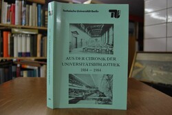 Aus der Chronik der Universitätsbibliothek.