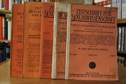Zeitschrift für Sexualwissenschaft. Konvolut vo...