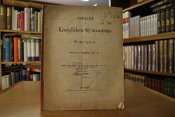 Programm des Königlichen Gymnasiums in Stuttgar...