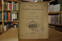 Programm des Königlichen Realgymnasiums in Stut...