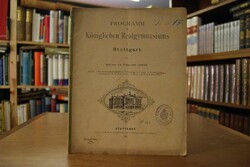 Programm des Königlichen Realgymnasiums in Stut...