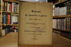 Programm des Kgl. Gymnasiums in Rottweil zum Sc...