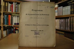 Programm des K. Gymnasiums in Rottweil zum Schl...