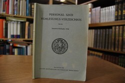Personal- und Vorlesungs-Verzeichnis für das So...