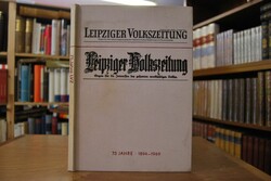 Leipziger Volkszeitung 75 Jahre 1894-1969.