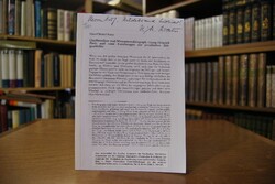 Sonderdruck des Aufsatzes "Quelleneditor und Mo...