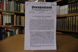 Fotokopierter Aufsatz "Josef Nadler (1884-1963)...