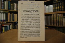 Sonderdruck des Aufsatzes "Le probleme de la se...