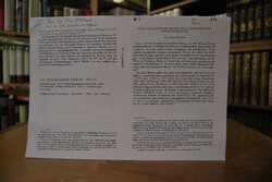 Fotokopie des Aufsatzes "Unsicherheiten in der ...