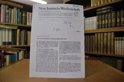 Fotokopie des Aufsatzes "Zur kirchlichen Wieder...