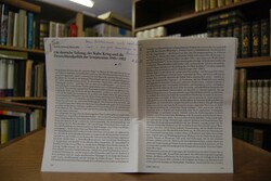 Fotokopie des Aufsatzes "Die Teilung, der Kalte...