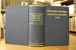 Kürschners Deutscher Gelehrten-Kalender 1970. B...