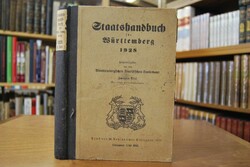 Staatshandbuch für Württemberg 1928. Zweiter Te...