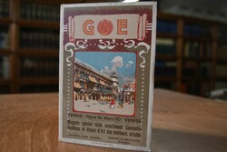 Ladenprospekt aus Venedig mit einem Stadtplan. ...