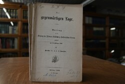 Zur gegenwärtigen Lage. Vortrag in der Sitzung ...