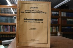 Gesamtinhaltsverzeichnis für die Jahrgänge 1901...