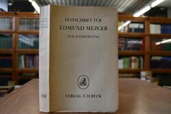 Festschrift für Edmund Mezger zum 70. Geburtsta...