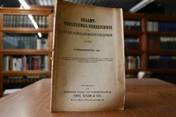 Gesamt-Vorlesungs-Verzeichnis der öffentlichen ...