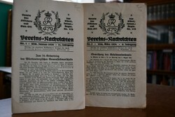 Vereins-Nachrichten Nr. 2, 9. Jahrgang und Nr. ...