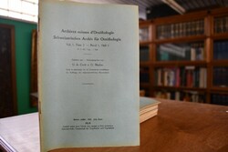 Archives suisses d`Ornithologie. Schweizerische...