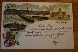Litho. Gruss aus Coblenz.