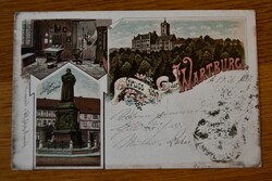 Litho. Gruss von der Wartburg.