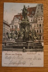 Gruss aus Leipzig. Siegesdenkmal.