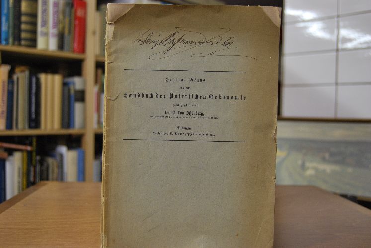 Spezielle Steuerlehre II. Teil S. 340 - 428. Separat-Abzug aus dem Handbuch der Politischen Oekonomie.