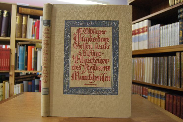 Wunderbare Reisen zu Wasser und zu Lande. Feldzüge und lustige Abenteuer des Freiherrn von Münchhausen wie er dieselben bei der Flasche im Zirkel seiner Freunde selbst zu erzählen pflegt. Mit Holzschnitten von Gustav Dore.